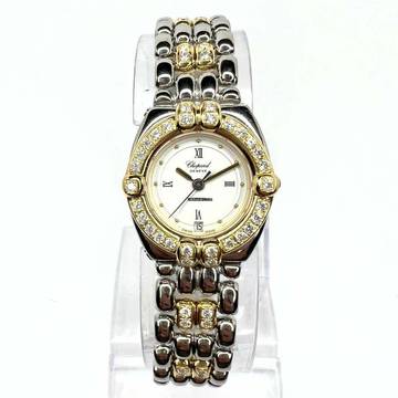  Chopard Gstaad 24mm 18K Gold & Steel 1.52TCW DIAMOND Watch </h1> 