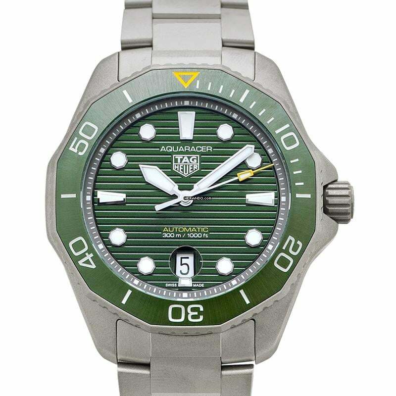 TAG Heuer Aquaracer WBP208B.BF0631 - Aquaracer Automatic Green Dial Titanium Men's Watch </h1>