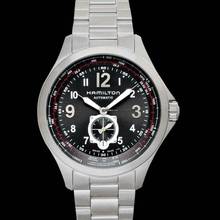 Thumbnail von Hamilton Khaki Aviation H76655133 - Khaki Aviation Automatic Black Dial Stainless Steel Men's Watch </h1>