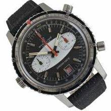 Thumbnail von Breitling Chrono-Matic 2110 automatic Panda black dial 1970's </h1>