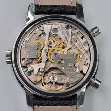 Thumbnail von Breitling Chrono-Matic 2110 automatic Panda black dial 1970's </h1>