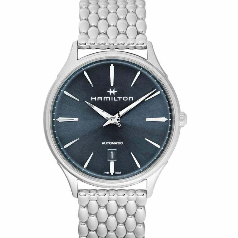 Hamilton Jazzmaster Thinline H38525141 - Jazzmaster Automatic Blue Dial Stainless Steel Men's Watch </h1>