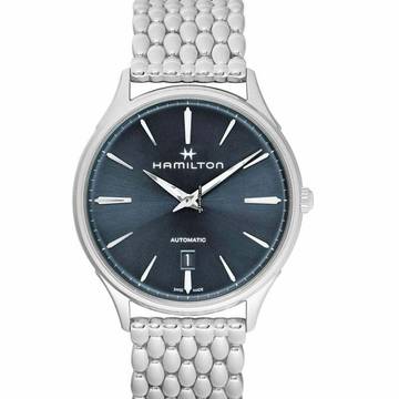  Hamilton Jazzmaster Thinline H38525141 - Jazzmaster Automatic Blue Dial Stainless Steel Men's Watch </h1> 