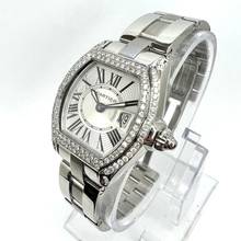 Thumbnail von Cartier Roadster Quartz 31mm Steel 1.88TCW Diamond Watch </h1>