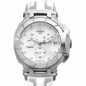  Tissot T-Race T048.417.17.116.00 - T-Sport Quartz White Mother of Pearl Dial Stainless Steel Unisex Watc </h1> 