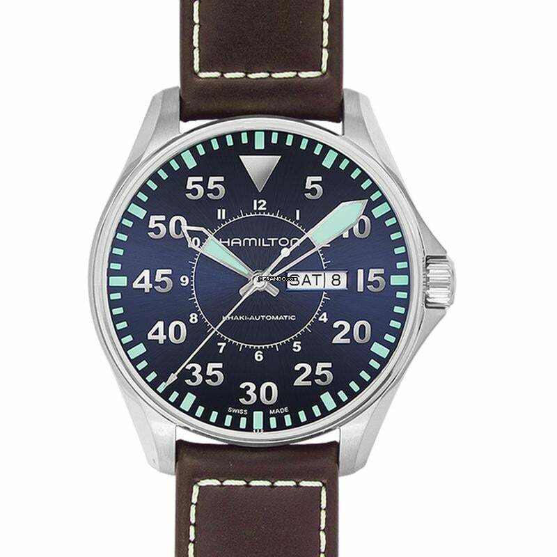 Hamilton H64715545 - Khaki Aviation Automatic Blue Dial Stainless Steel Men's Watch </h1>