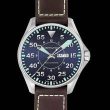 Thumbnail von Hamilton H64715545 - Khaki Aviation Automatic Blue Dial Stainless Steel Men's Watch </h1>
