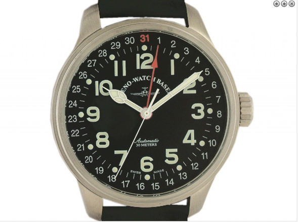 Zeno Watch Basel Pilot Zeigerdatum Automatic 47mm 8554-Z-a1