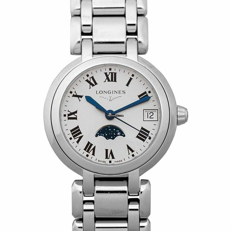 Longines PrimaLuna L81154716 - PrimaLuna Quartz Silver Dial Ladies Watch </h1>