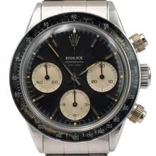 Thumbnail von Rolex Daytona Cosmograph 6240 MK1 “Millerighe” Little Daytona black dial Full Set 1966’s </h1>