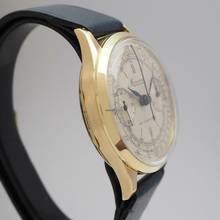 Thumbnail von Minerva Vintage Telemetre Chronograph Gold 18k/750 very rare