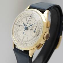 Thumbnail von Minerva Vintage Telemetre Chronograph Gold 18k/750 very rare