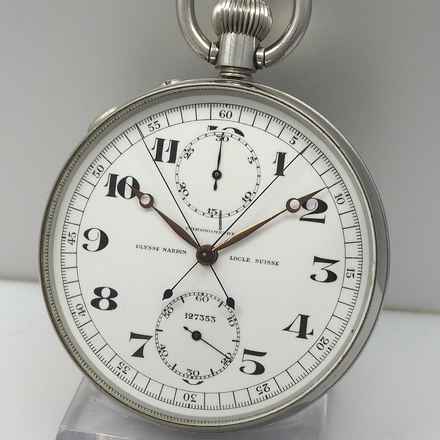 Ulysse Nardin Taschenuhr Beobachtungschronometer Rattrapante um 1955 </h1> 