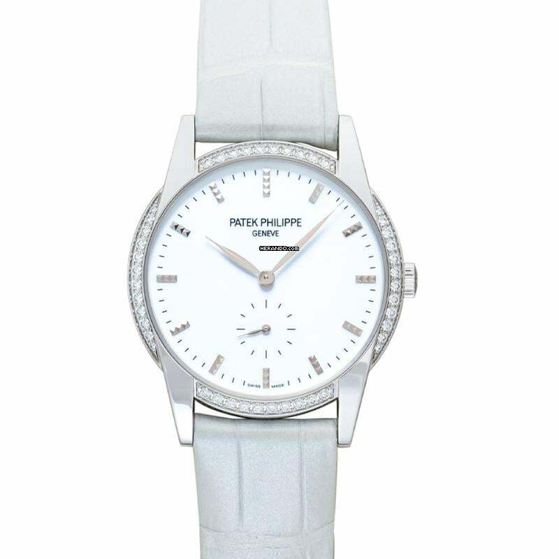 Patek Philippe Calatrava 7122/200G-001 - Calatrava Manual-winding White Dial White Gold Ladies Watch </h1>
