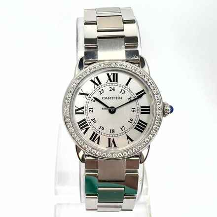  Cartier Ronde Solo de Cartier 29mm Quartz Steel 0.45TCW DIAMOND Watch </h1> 