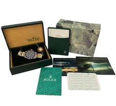 Thumbnail von Rolex Submariner Date 16803 blue dial Full Set 1988’s </h1>