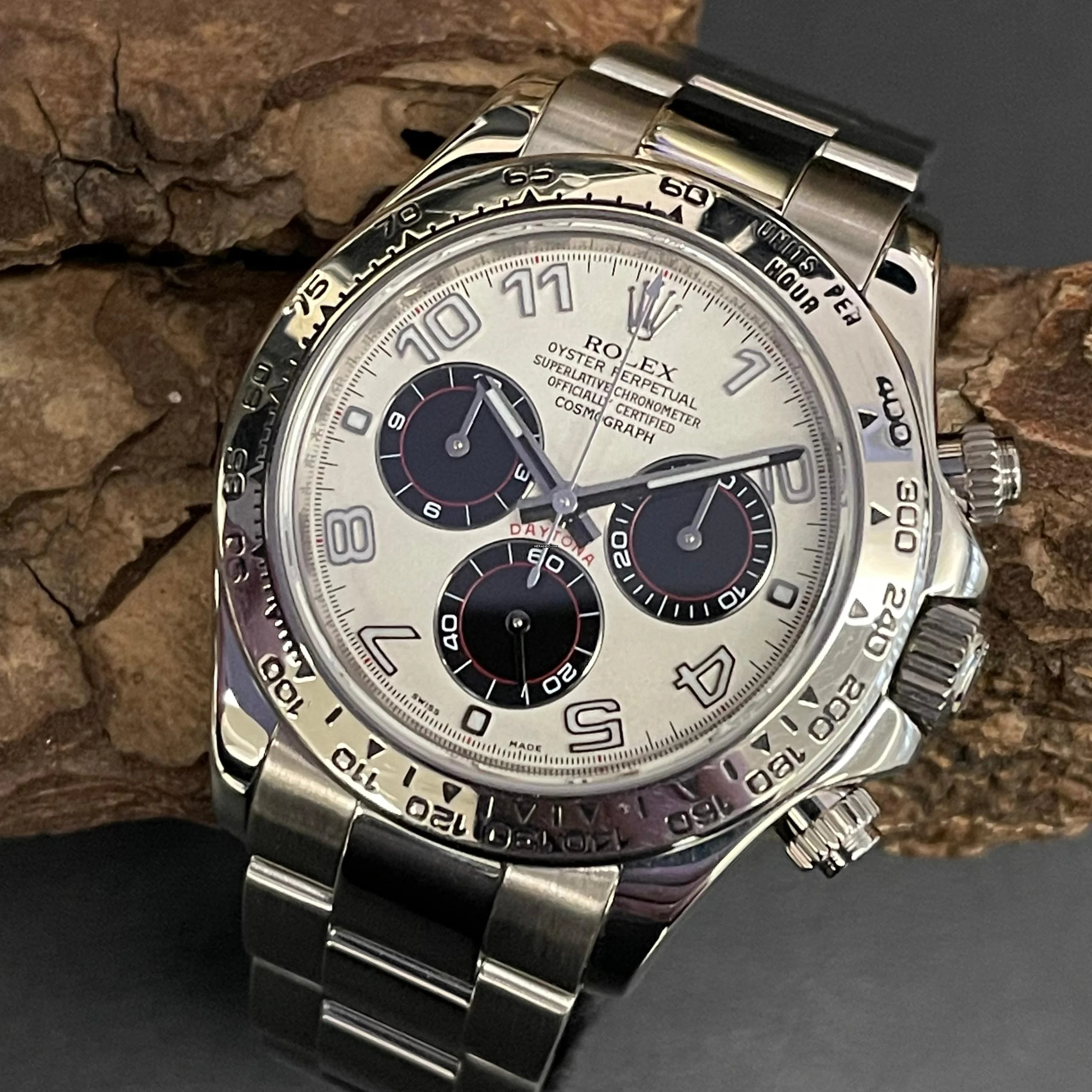 Rolex Daytona 750 Weißgold mit Panda Zifferblatt - Ref. 116509 - FULL SET 2011 </h1>