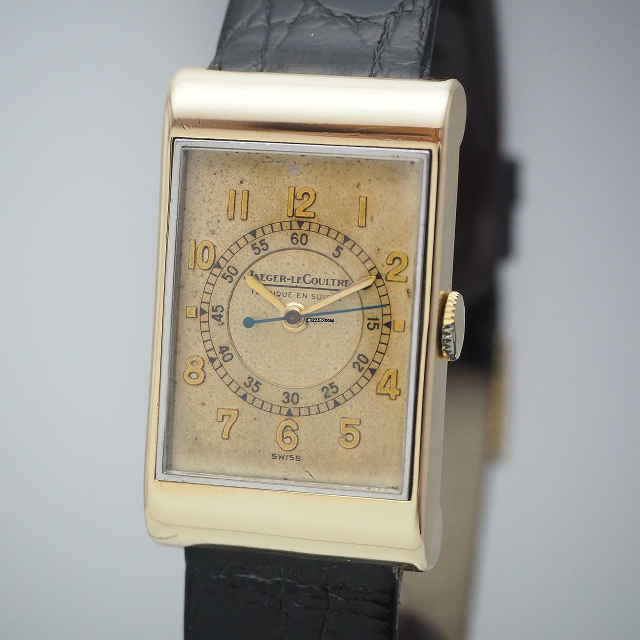 Jaeger-LeCoultre Classic Tank Vintage Fab Suisse Handwound Gold 18k/750/Stahl RARE