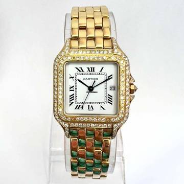  Cartier Panthère 27mm 18K Yellow Gold 1.3TCW Diamond Watch </h1> 