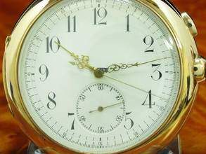 Thumbnail von Invicta 14kt 585 Gold Savonette Taschenuhr Chronograph Minuten Repetition </h1>