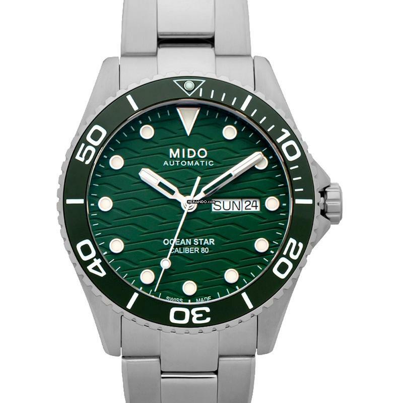 Mido Ocean Star M042.430.11.091.00 - OCEAN STAR Automatic Green Dial Stainless Steel Men's Watch </h1>