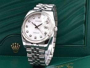 Thumbnail von Rolex Datejust 36 116234 White Jubilee Dial With Big Diamonds - Full Set 36mm </h1>