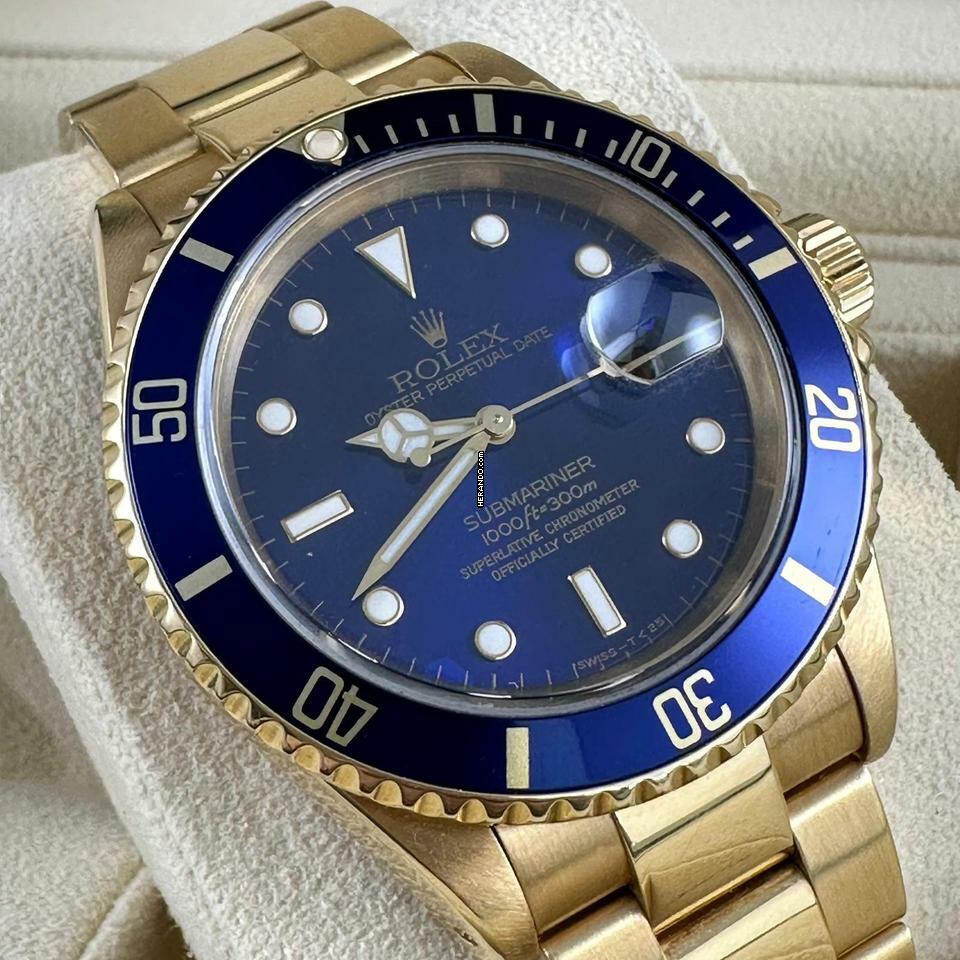 Rolex Submariner Date Ref.16618 green caseback sticker LC Eu 1992 TOP purple dial </h1>