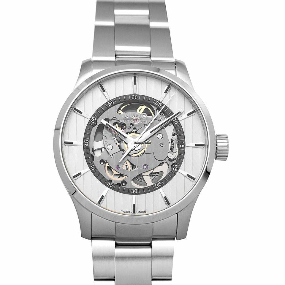 Mido Multifort M038.436.11.031.00 - Multifort Automatic Grey Dial Stainless Steel Men's Watch </h1>