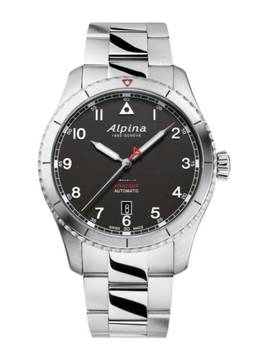  Alpina Startimer Pilot Automatic Edelstahlgehäuse Durchmesser 41 mm AL-525BW4S26B Full Set 