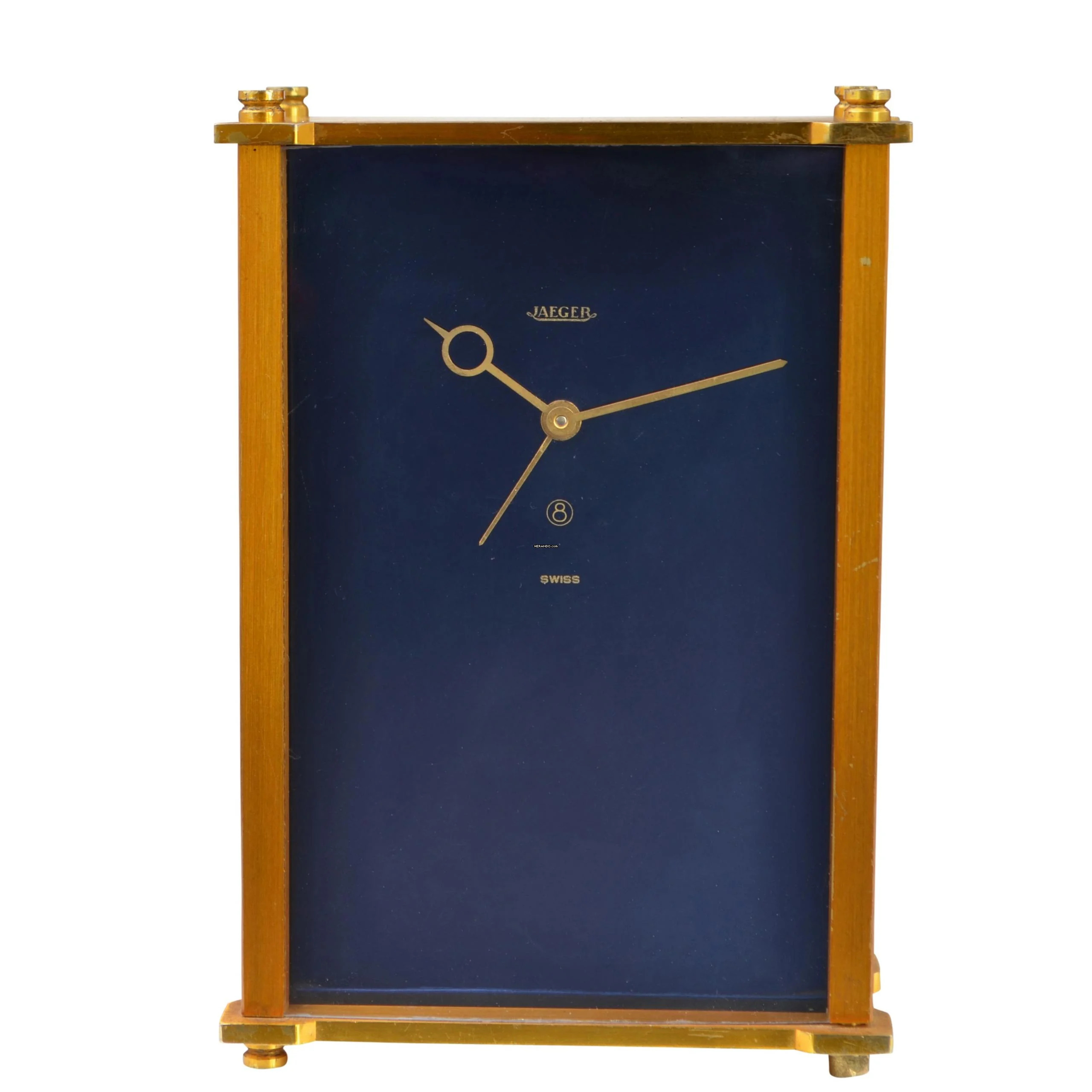 JAEGER Table musical Art Deco alarm clock with power reserve 8 days 1960’s