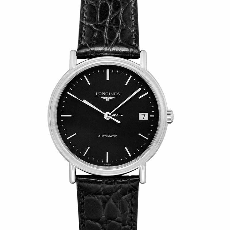 Longines Présence L48214522 - Présence Automatic Black Dial Stainless Steel Unisex Watch </h1>