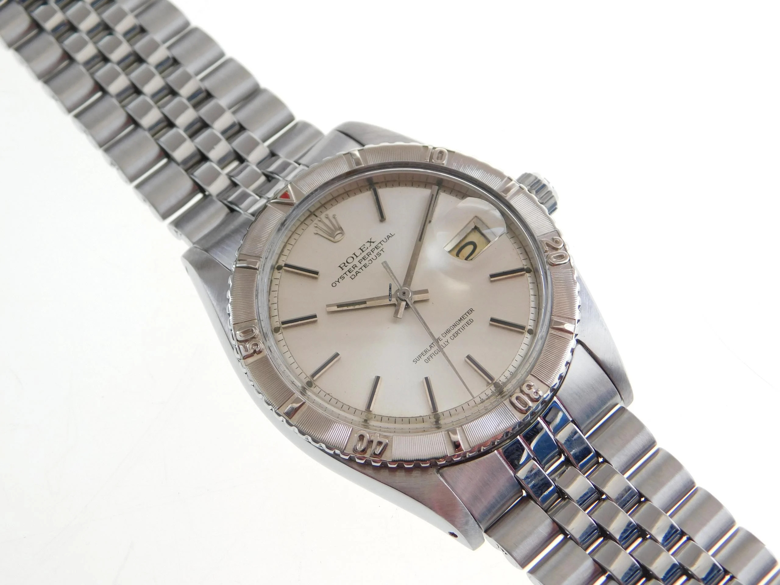 Rolex Datejust Turn-O-Graph Turn-O-Graph Stahl weißes Zifferblatt Kaliber 1560 selten v 1978 </h1>