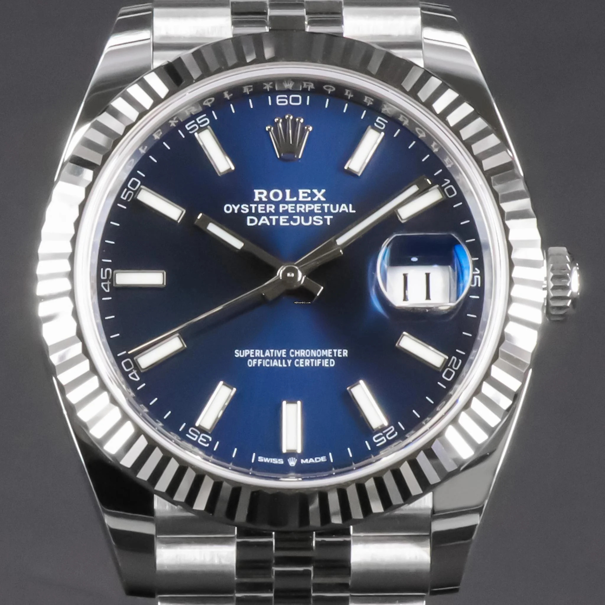 Rolex Datejust 41 Blue Dial 2022 Jubilee