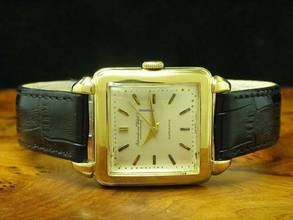 Thumbnail von IWC Carre 18kt 750 Gold Automatic Herrenuhr Von Ca. 1952 / Kaliber C.852 </h1>