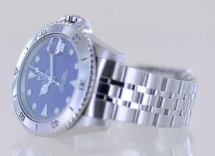 Thumbnail von Tudor Submariner Medium blue Dial Klassiker Stahlband Unisex 36mm B+P </h1>