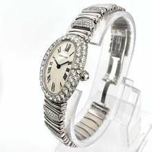 Thumbnail von Cartier Baignoire 23mm 18K White Gold 4.58TCW Watch </h1>