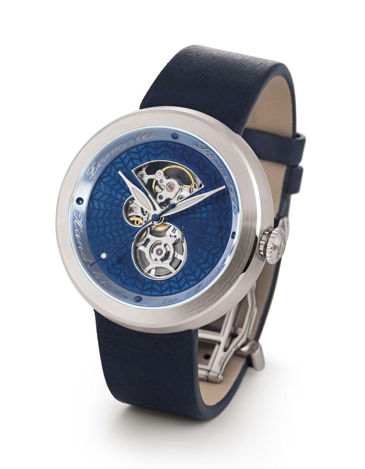 Zannetti Discobolo Man – Blue Enamel optional in black and brown Enamel