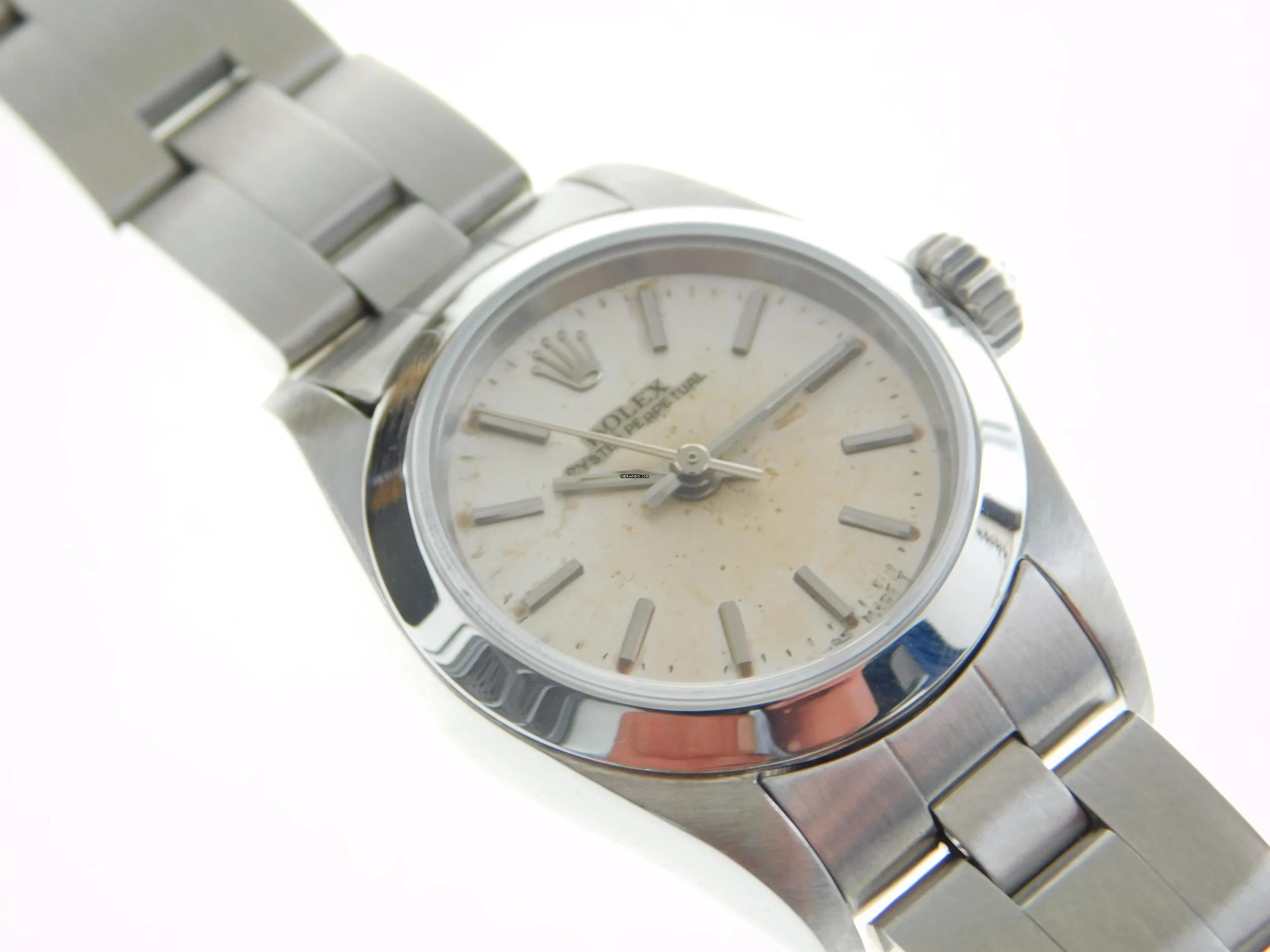 Rolex Oyster Perpetual Lady mit Oysterband Gilt Dial aus 1995