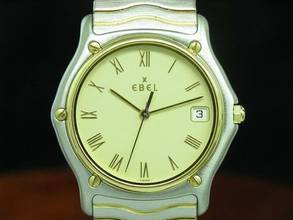 Thumbnail von Ebel Sportwave Sport Classic Wave 18kt 750 Gold / Edelstahl Herrenuhr / Ref 1187141 </h1>