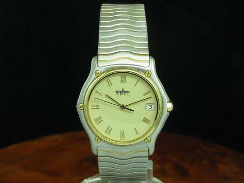  Ebel Sportwave Sport Classic Wave 18kt 750 Gold / Edelstahl Herrenuhr / Ref 1187141 </h1> 