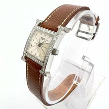 Thumbnail von Hermès Heure H Steel Watch 0.91TCW DIAMOND Bezel Watch </h1>