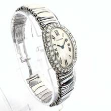 Thumbnail von Cartier Baignoire 23mm 18K White Gold 3.2TCW Diamond Watch </h1>