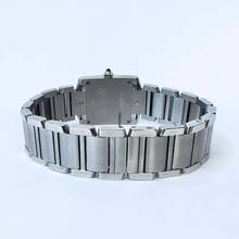 Thumbnail von Cartier Tank Française 20mm Quartz Steel 0.80TCW DIAMOND Watch </h1>