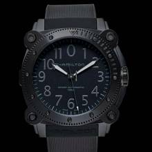 Thumbnail von Hamilton Khaki Navy BeLOWZERO H78505330 - Khaki Navy BeLOWZERO Auto Titanium Automatic Black Dial Men's Watch </h1>