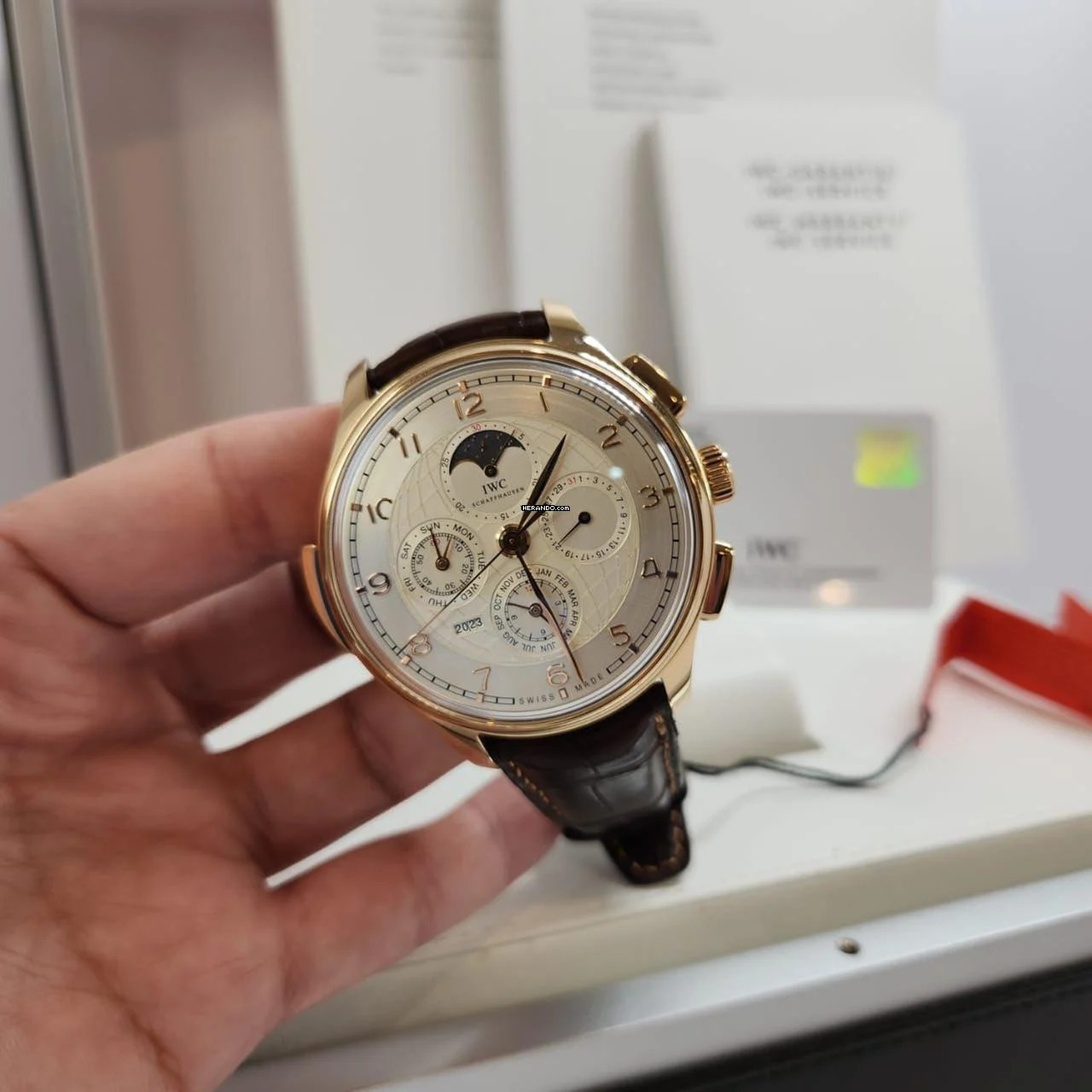 IWC Portugieser Grande Complication Minute Repeater Calendário perpetuo Chrono