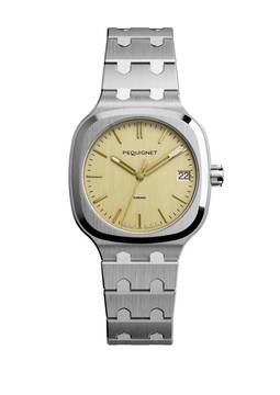  Pequignet Concorde Watch gold dial optional silver dial silver/gold indexe or grey dial 