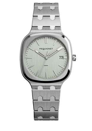  Pequignet Concorde Watch silver optional with gold Indexe 