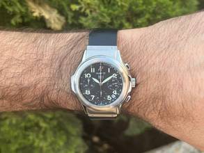 Thumbnail von Hublot Elegant Gents Automatic Wristwatch Chronograph MDM Maxi Elegant , Ref. 1810.110.1 </h1>