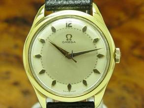 Thumbnail von Omega 18kt 750 Gold Handaufzug Herrenuhr / Ref 2650 / Kaliber 420 </h1>