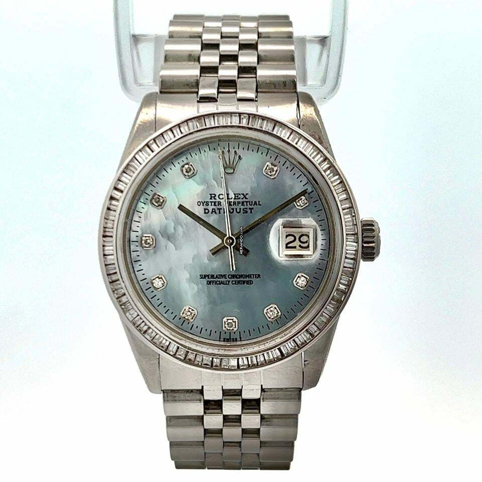 Rolex Datejust Automatic 36mm Steel Diamond Watch </h1>